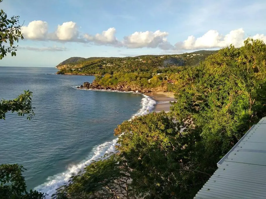Grande Villa Surplombant La Plage Avec Piscine Deshaies Guadeloupe