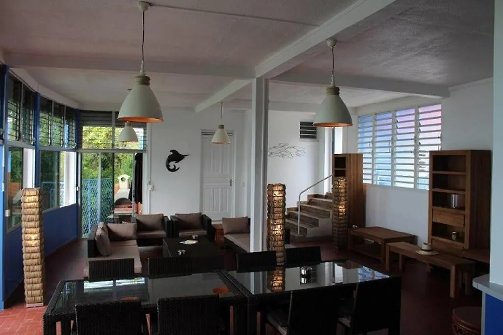 Grande Villa Surplombant La Plage Avec Piscine Deshaies